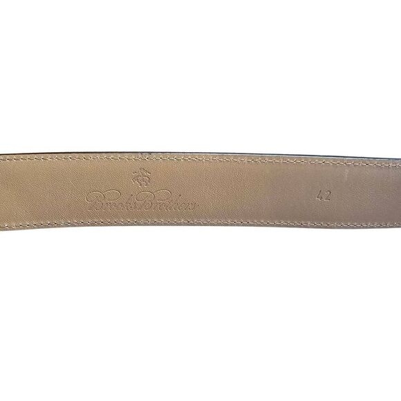 Brooks Brothers Brown Leather Suede Belt Men display picture 1
